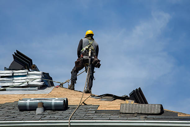 Professional Roof Installation technician working in Gibson, NC